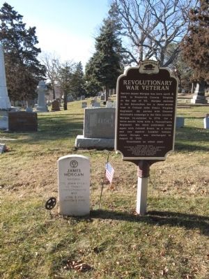 Morgan Headstone Next to the Marker image. Click for full size.