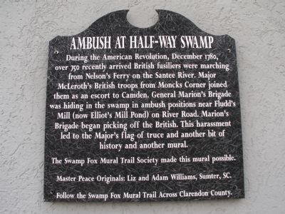 Ambush at Half-way Swamp Marker image. Click for full size.