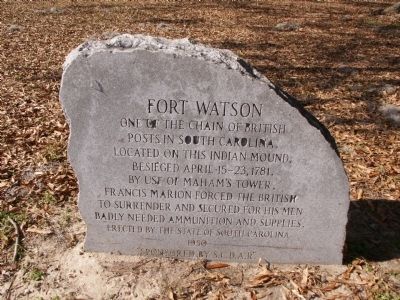 Fort Watson Marker image. Click for full size.