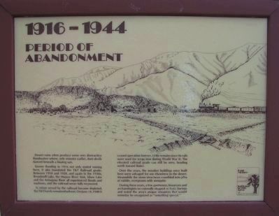 <i>Panel 6:</i> 1916 - 1944: Period of Abandonment image. Click for full size.