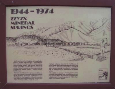 <i>Panel 7:</i> 1944 - 1974: Zzyzx Mineral Springs image. Click for full size.