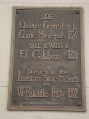 Site Quartier General de la Garde Municipale 1726 Marker. Click for full size. Site Quartier General de la Garde Municipale 1726 Marker image. Click for full size.