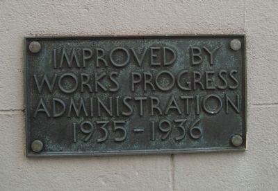 WPA Plaque. Click for full size. WPA Plaque image. Click for full size.