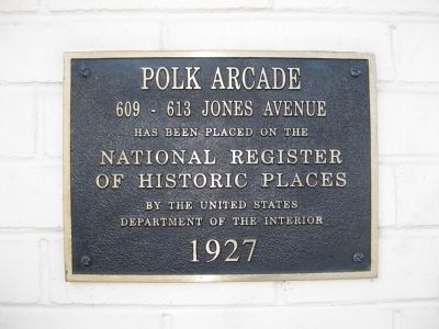 Polk Arcade Marker image. Click for full size.