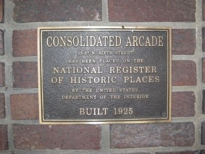 Consolidated Arcade Marker image. Click for full size.