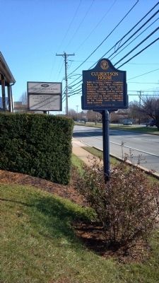 Culbertson House Marker Roadside image. Click for full size.