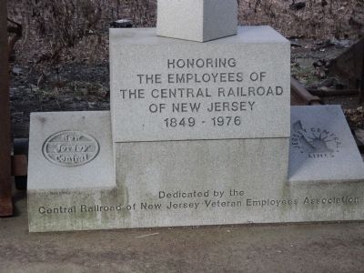 Central Railroad of NJ Employees Marker. Click for full size. Central Railroad of NJ Employees Marker image. Click for full size.