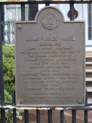 Adams – Jones House Marker image. Click for full size.