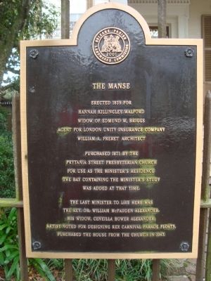 The Manse Marker image. Click for full size.