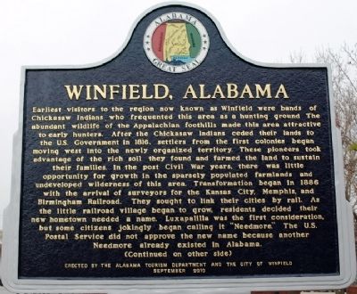 Winfield Alabama Marker image. Click for full size.