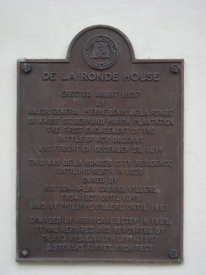 De La Ronde House Marker. Click for full size. De La Ronde House Marker image. Click for full size.