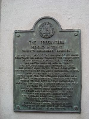 The Presbytère Marker. Click for full size. The Presbytère Marker image. Click for full size.