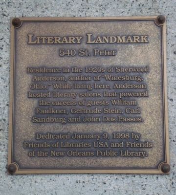 Literary Landmark Marker image. Click for full size.