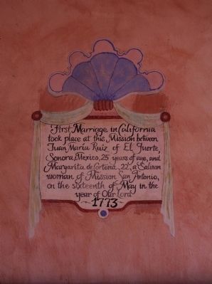 First Marriage in California Marker image. Click for full size.