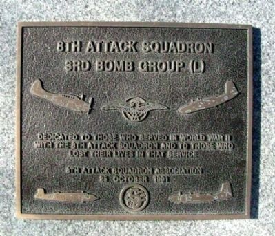 8th Attack Squadron Marker image. Click for full size.