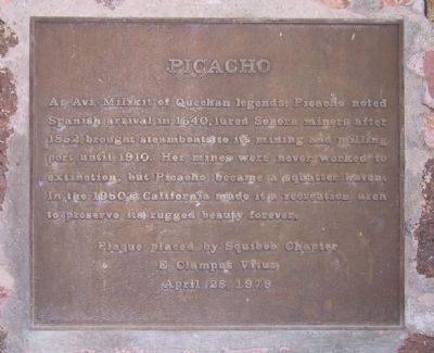 Picacho Marker image. Click for full size.