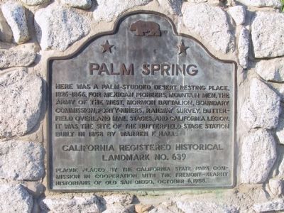 Palm Spring Marker image. Click for full size.