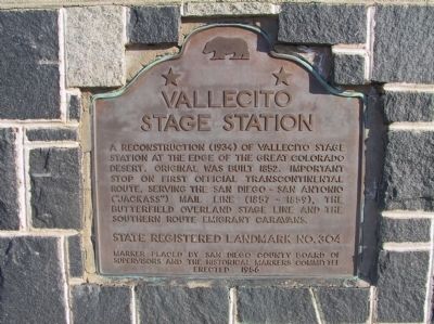Vallecito Stage Station Marker image. Click for full size.