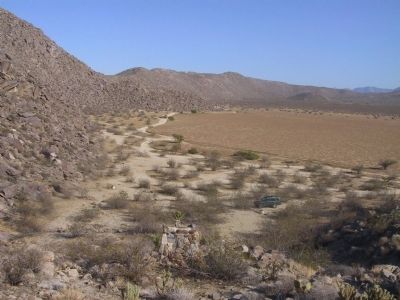 Back of Marker, and view of Blair Valley image. Click for full size.