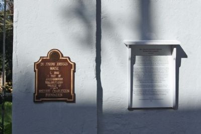 Dr. Joseph Johnson House 56 Society Street Markers. Click for full size. Dr. Joseph Johnson House 56 Society Street Markers image. Click for full size.