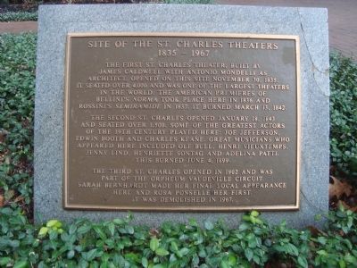 Site of the St. Charles Theaters Marker image. Click for full size.