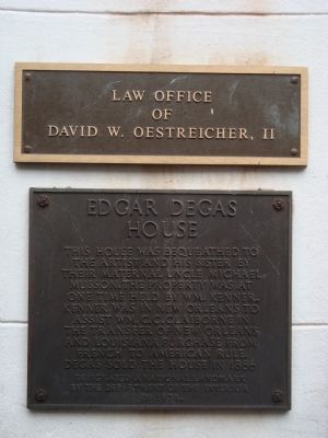 Edgar Degas House Marker image. Click for full size.