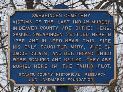 Swearingen Cemetery Marker image. Click for full size.
