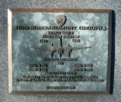 410th Bombardment Group (L) Marker. Click for full size. 410th Bombardment Group (L) Marker image. Click for full size.