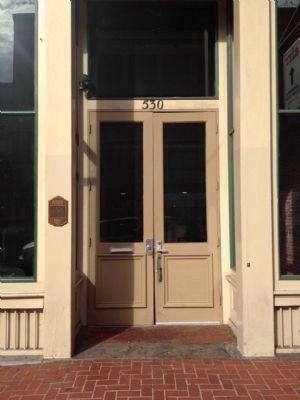 I.O.O.F. Building Entrance and Marker. Click for full size. I.O.O.F. Building Entrance and Marker image. Click for full size.