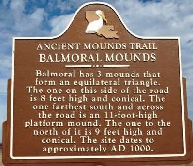 Balmoral Mounds Marker image. Click for full size.