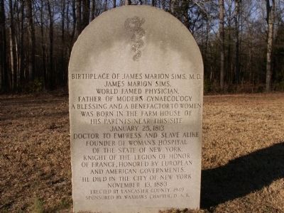 Birthplace of James Marion Sims, M.D. Marker image. Click for full size.