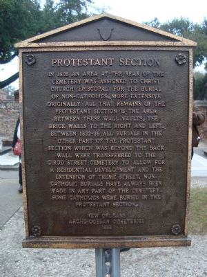 Protestant Section Marker image. Click for full size.