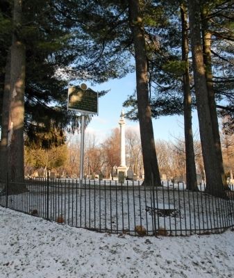 Wide view of the Burial Place of General Ethan Allen Marker. Click for full size. Wide view of the Burial Place of General Ethan Allen Marker image. Click for full size.