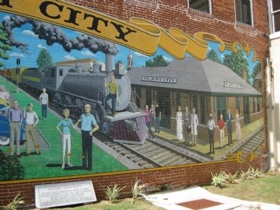 Historic Train Depot Mural image. Click for full size.