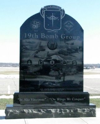 19th Bomb Group Memorial (Side A). Click for full size. 19th Bomb Group Memorial (Side A) image. Click for full size.