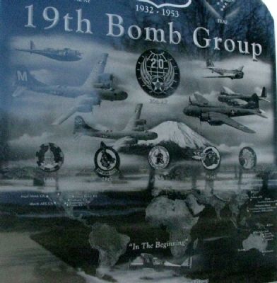 19th Bomb Group Memorial Side A Detail image. Click for full size.