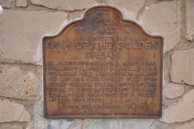 Oak of the Golden Dream Marker. Click for full size. Oak of the Golden Dream Marker image. Click for full size.