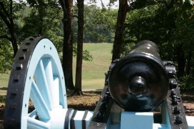 View downrange from the gun position. image. Click for full size.