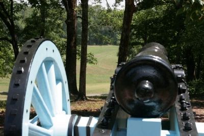 View downrange from the gun position.. Click for full size. View downrange from the gun position. image. Click for full size.