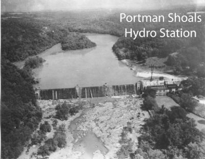Portman Shoals Power Plant<br>Birds-eye View image. Click for full size.