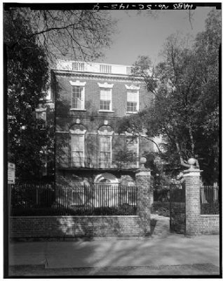 Nathaniel Russell House, Historic American Engineering Record, HABS SC,10-CHAR,2--4 image. Click for full size.