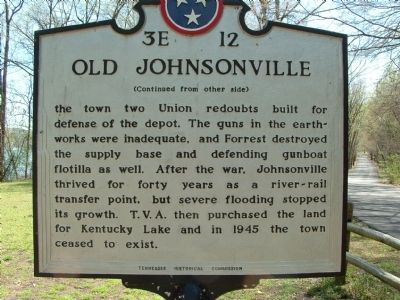 Old Johnsonville Marker Reverse image. Click for full size.