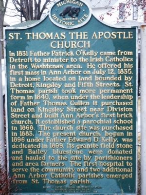 St. Thomas the Apostle Church Marker image. Click for full size.