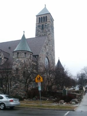 St. Thomas the Apostle Church with marker image. Click for full size.