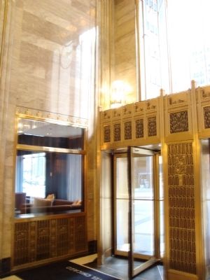 Carbide and Carbon Building Lobby Entrance image. Click for full size.