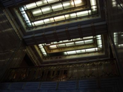 Lighting in the Lobby of the Carbide and Carbon Building image. Click for full size.