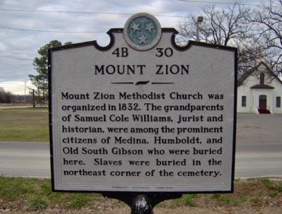 Mount Zion Marker image. Click for full size.
