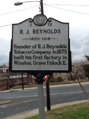 R. J. Reynolds Marker image. Click for full size.