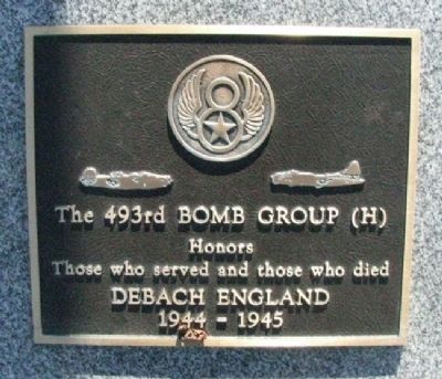 493rd Bomb Group (H) Marker. Click for full size. 493rd Bomb Group (H) Marker image. Click for full size.