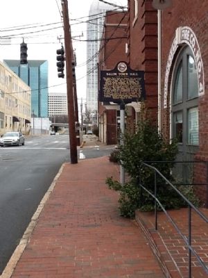 Salem Town Hall Marker. Click for full size. Salem Town Hall Marker image. Click for full size.